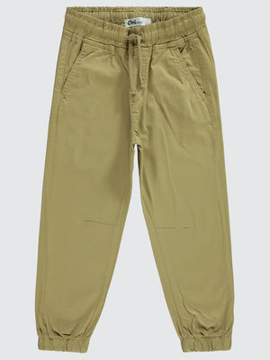 Civil Boys Bel Paça Lastikli Düz 10-13 Yaş Pantolon - Kahverengi
