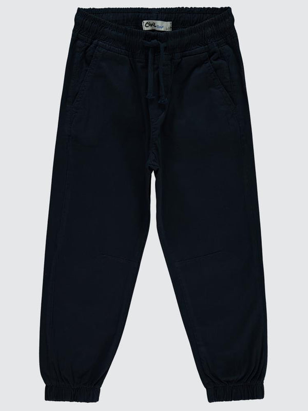 Civil Boys Bel Paça Lastikli Düz 6-9 Yaş Pantolon - Lacivert