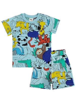 Civil Baby Sevimli Hayvanlar 6-18 Ay Takım - Mavi