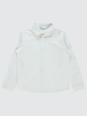 Civil Boys Yelken Nakışlı 6-9 Yaş Gömlek - Beyaz