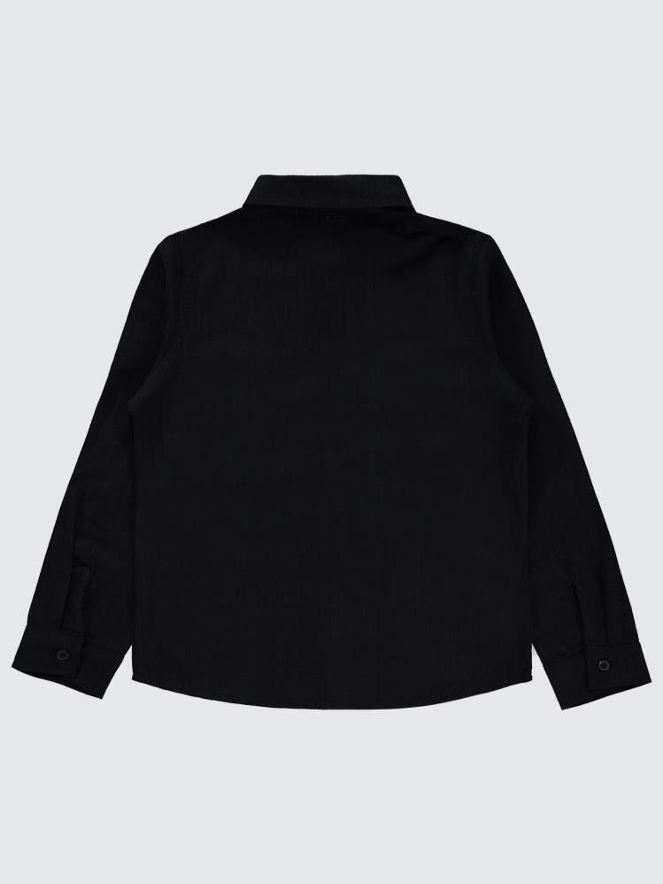 Civil Boys Yelken Nakışlı 6-9 Yaş Gömlek - Siyah