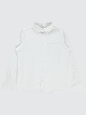 Civil Boys Yelken Nakışlı  10-13 Yaş Gömlek - Beyaz