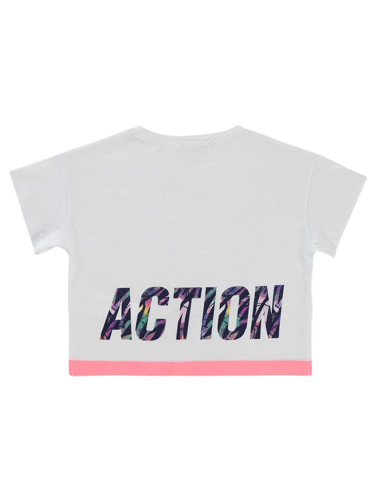 Civil Girls Time For Action 2-5 Yaş Tişört - Beyaz