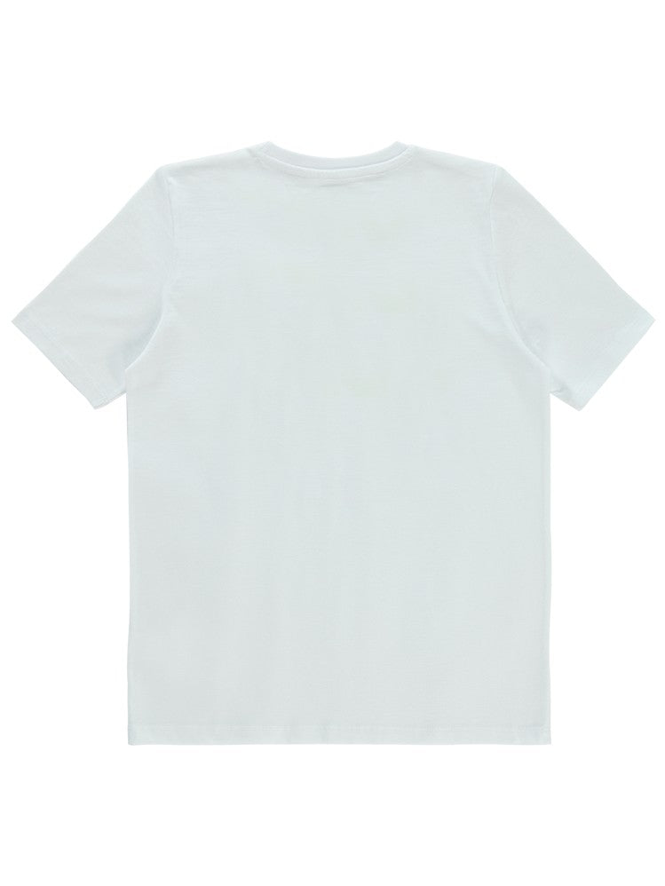 Civil Boys Surf Baskılı 10-13 Yaş Tişört - Beyaz