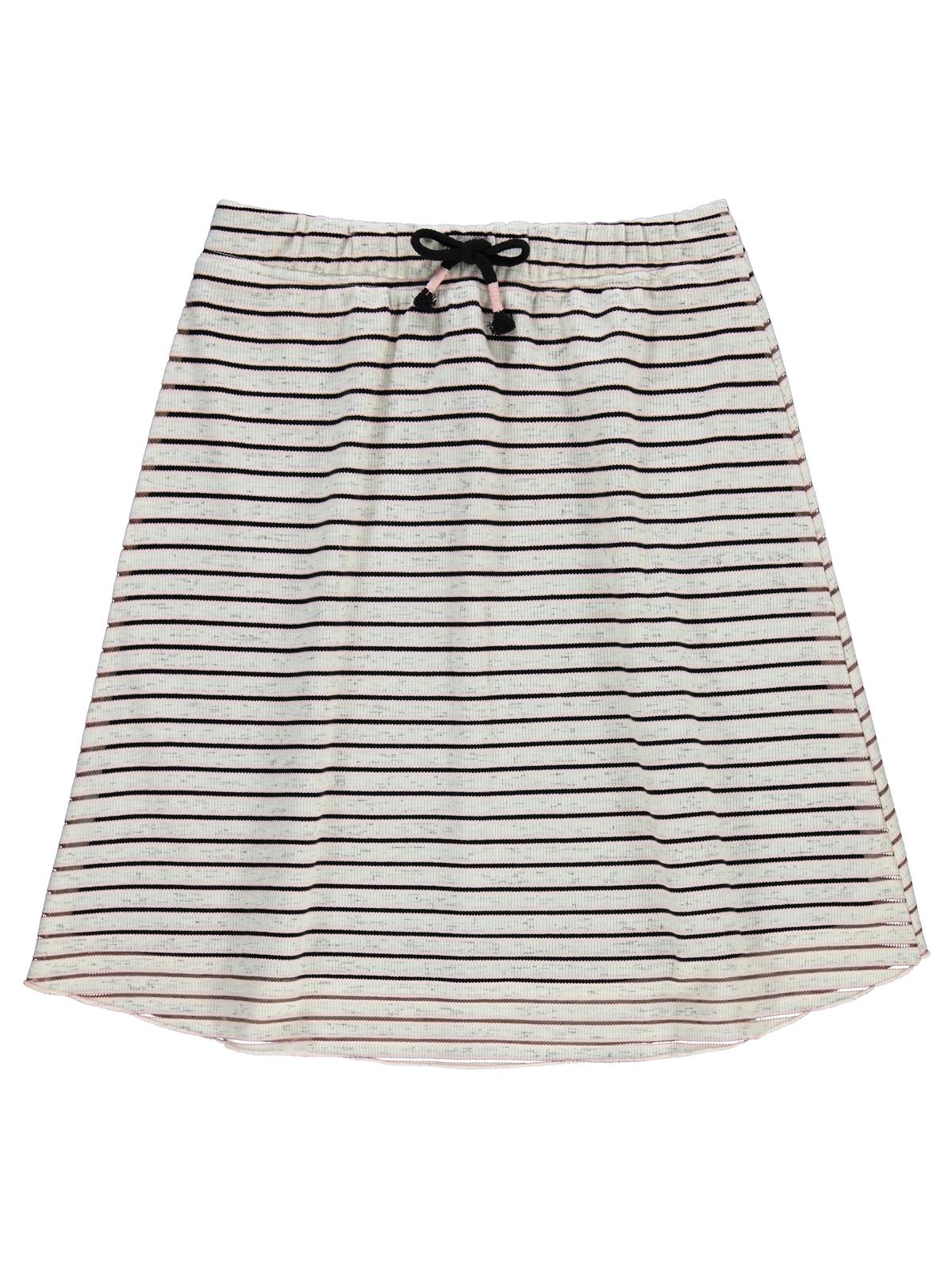 Civil Girls Tüllü Çizgili 10-13 Yaş Etek - Siyah
