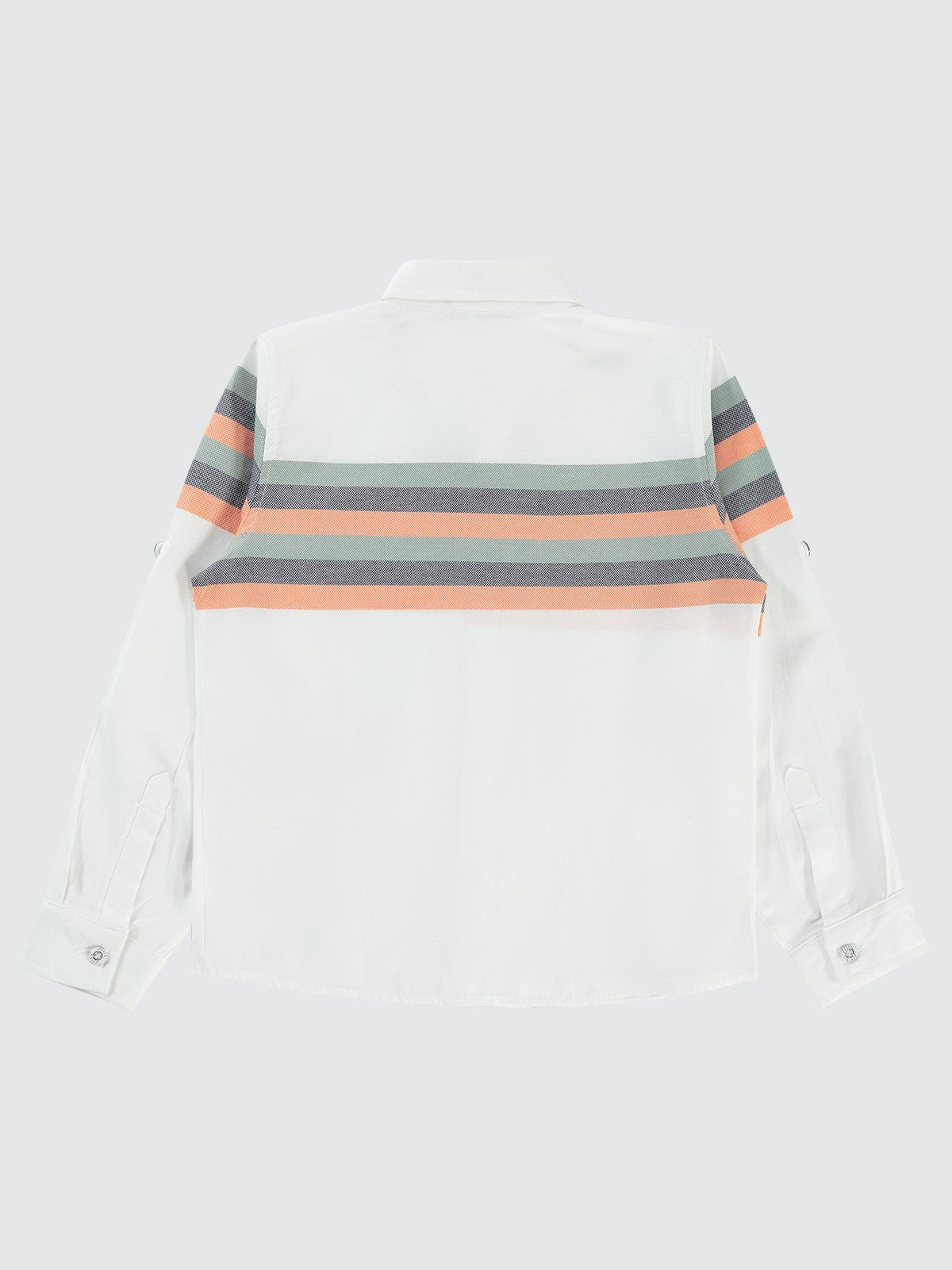 Civil Boys Çizgili 10-13 Yaş Gömlek - Haki