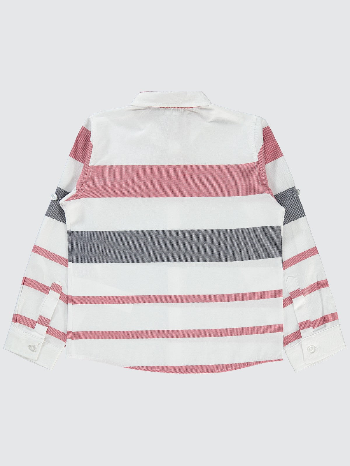 Civil Boys Çizgili 6-9 Yaş Gömlek - Kırmızı