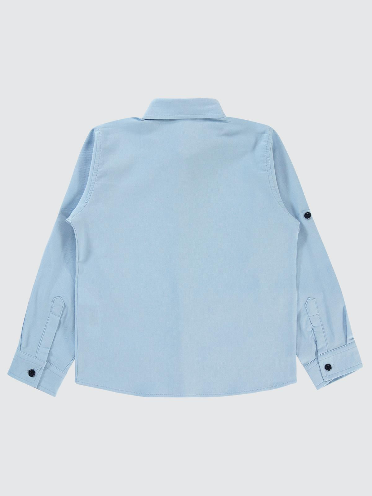 Civil Boys Gözlük Nakışlı 6-9 Yaş Gömlek - Mavi