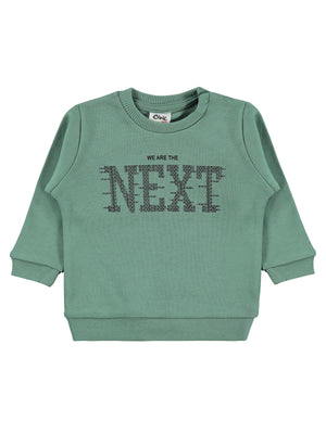 Civil Baby Next Baskılı 6-18 Ay Sweatshirt - Haki