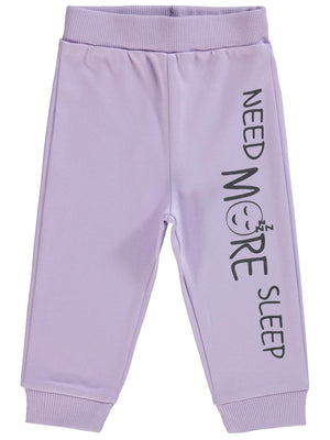 Civil Baby Need More Sleep Baskılı 6-18 Ay Tek Alt Bebe - Lila