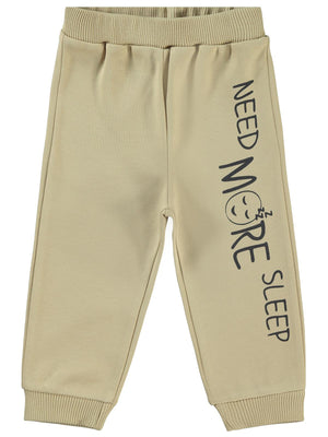 Civil Baby Need More Sleep Baskılı 6-18 Ay Tek Alt Bebe - Kahverengi