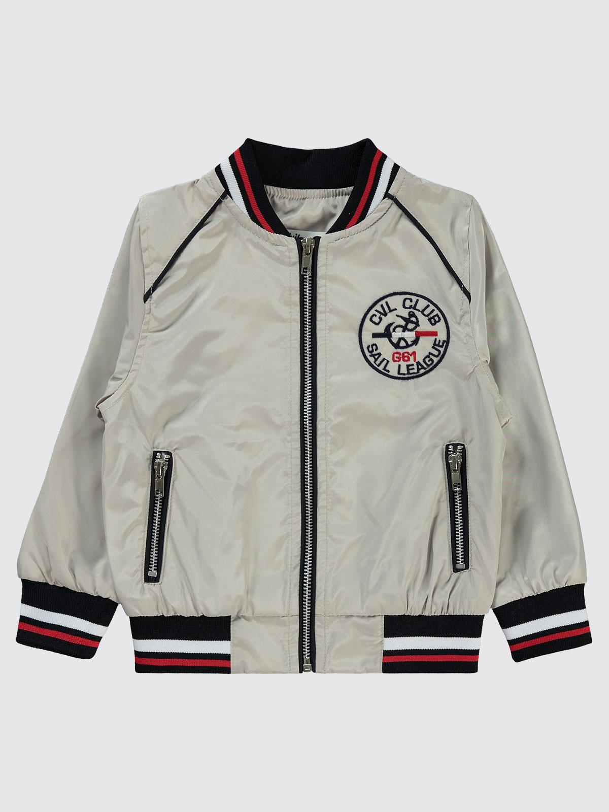 Civil Boys Nakışlı 2-5 Yaş Ceket - Gri