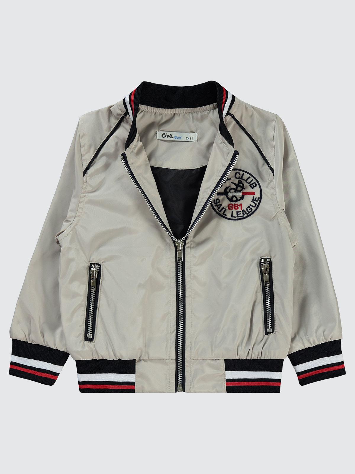Civil Boys Nakışlı 2-5 Yaş Ceket - Gri