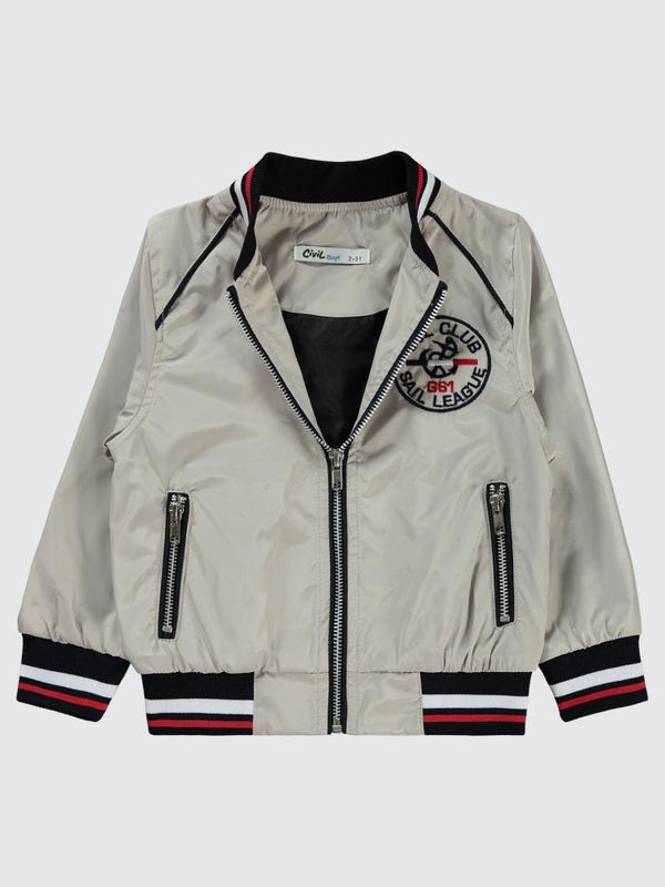 Civil Boys Nakışlı 2-5 Yaş Ceket - Gri