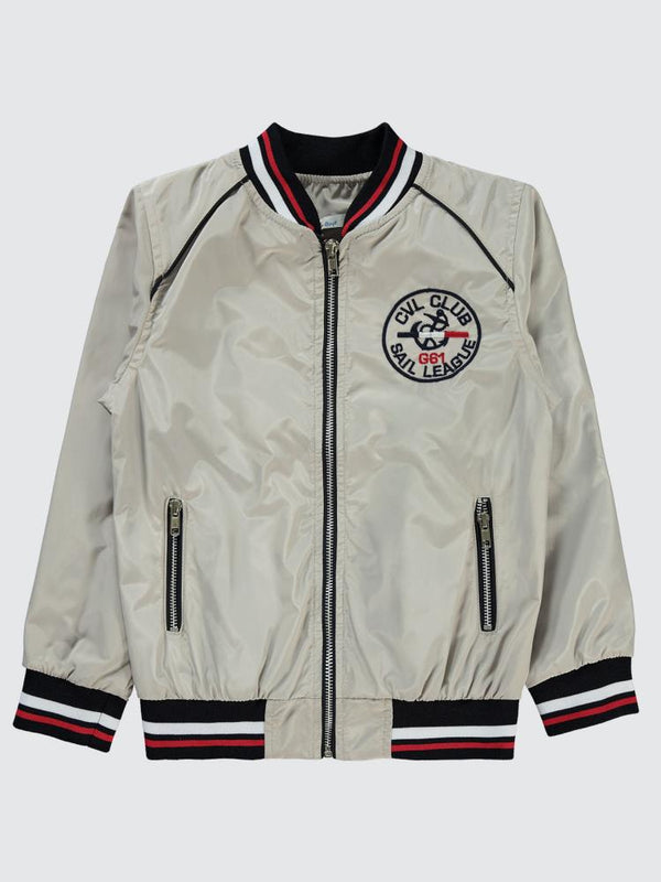 Civil Boys Nakışlı 6-9 Yaş Ceket - Gri