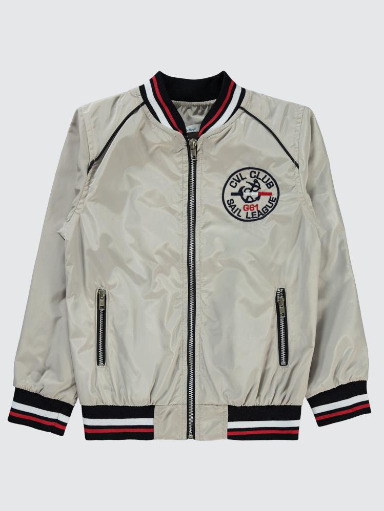 Civil Boys Nakışlı 6-9 Yaş Ceket - Gri