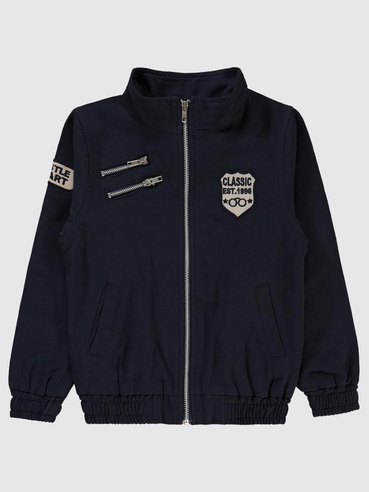 Civil Boys Classic Nakışlı 6-9 Yaş Ceket - Lacivert