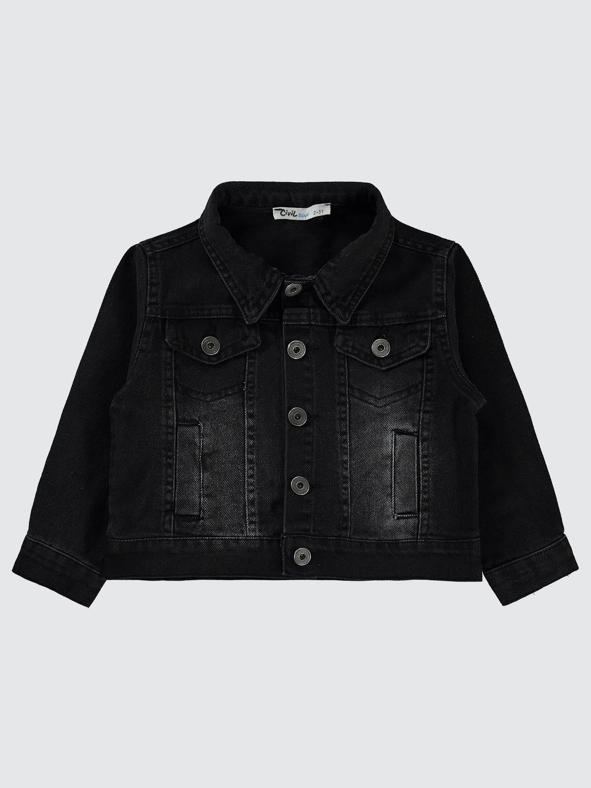 Civil Boys Basic Kot 2-5 Yaş Ceket - Siyah