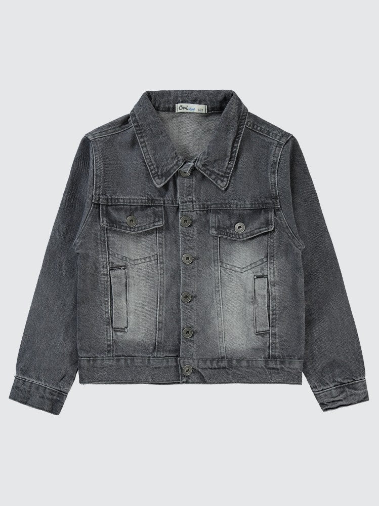 Civil Boys Basic Kot 6-9 Yaş Ceket - Gri