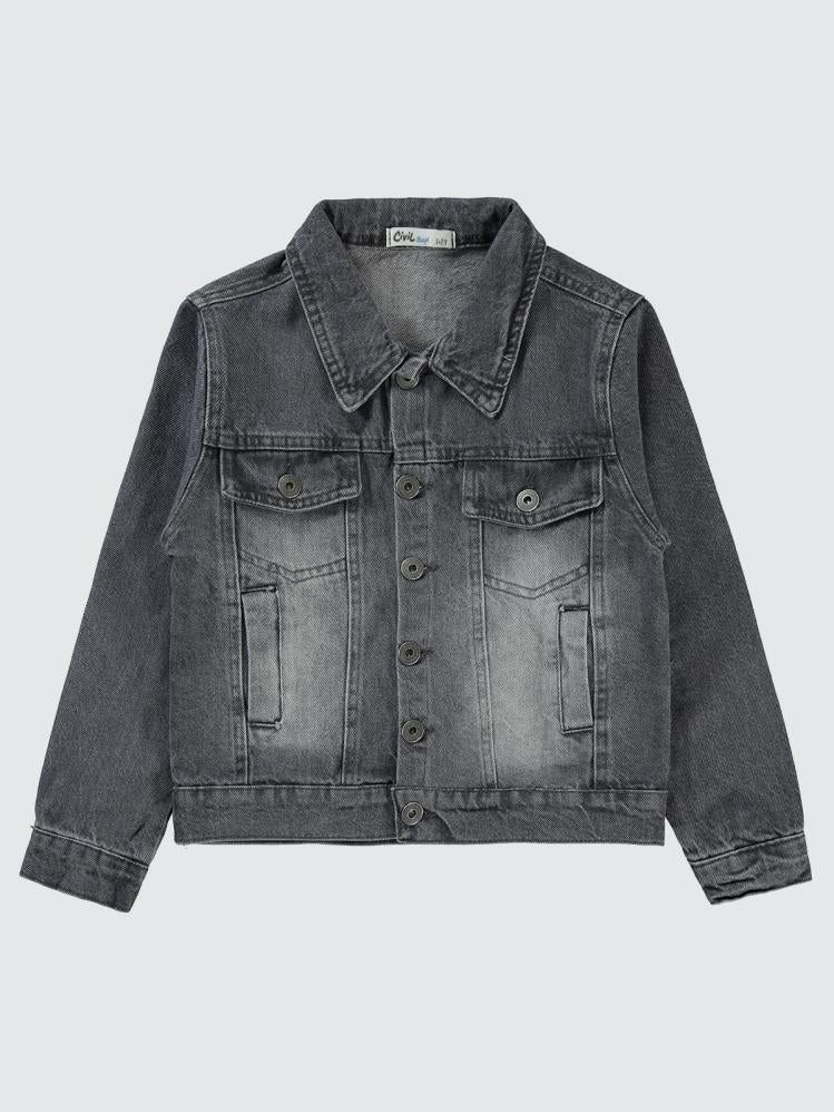 Civil Boys Basic Kot 10-13 Yaş Ceket - Gri