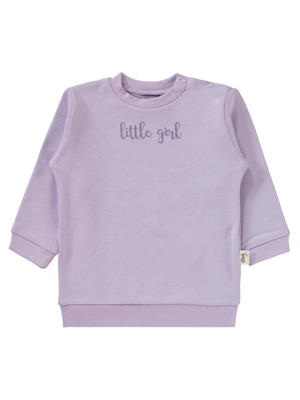 Civil Baby Little Girl Baskılı 6-18 Ay Takım - Lila