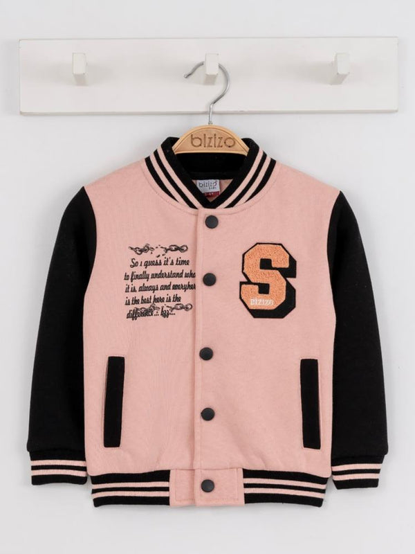 Bizizo Kız Kolej 2-5 Yaş Hırka - Pudra