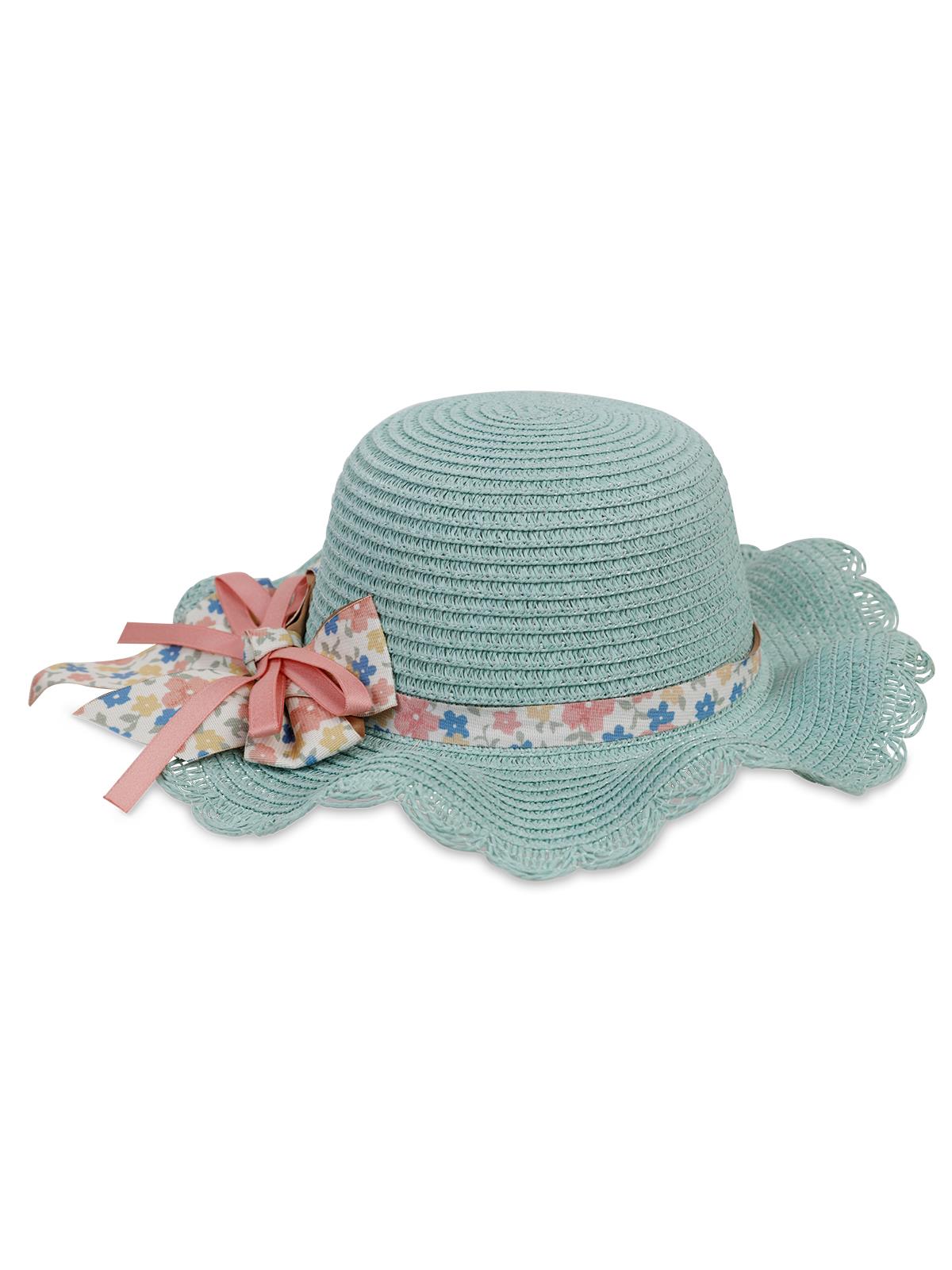 Civil Girls 6-9 Yaş Kız Çocuk Hasır Şapka - Yeşil