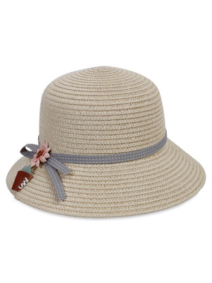 Civil Girls 6-9 Yaş Kız Çocuk Hasır Şapka - Bej