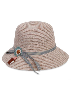 Civil Girls 6-9 Yaş Kız Çocuk Hasır Şapka - Pembe