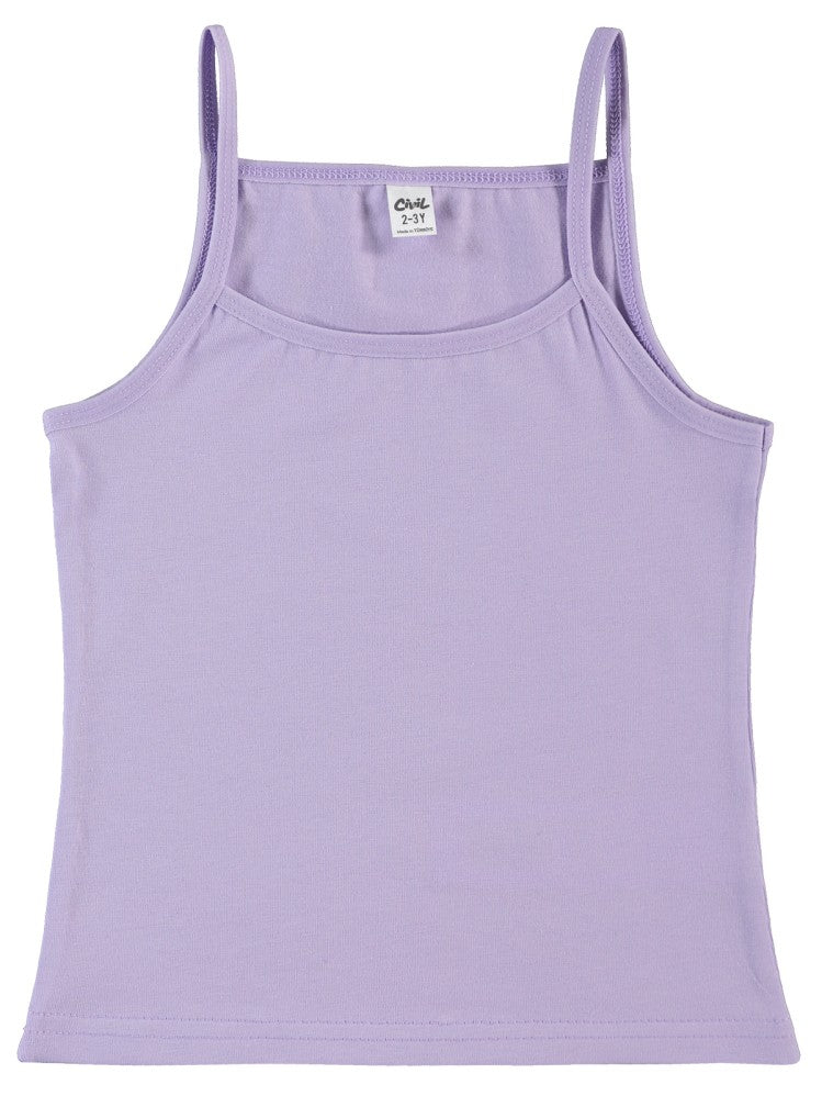 Civil Girls Lila-Beyaz Basic 2-10 Yaş 2'li Atlet St - Beyaz