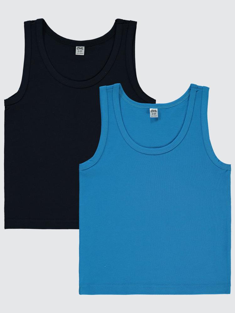 Civil Boys  Basic 2-10 Yaş 2'li Atlet Set - Mavi
