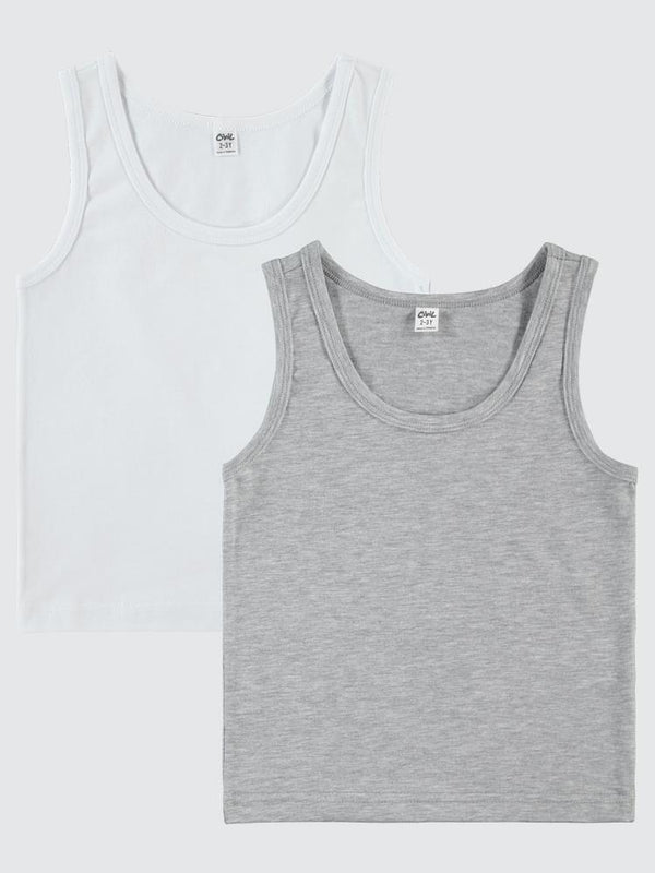 Civil Boys  Basic 2-10 Yaş 2'li Atlet Set - Gri