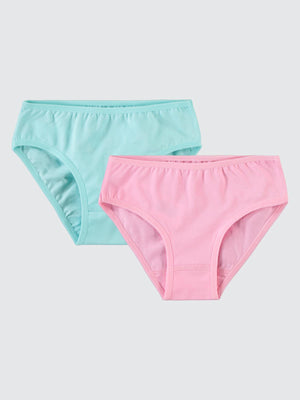 Civil Girls Kız Çocuk 2'li Külot Set 2-10 Yaş - Pembe