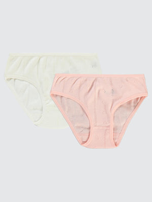 Civil Girls Kız Çocuk Külot 2-10 Yaş - Ekru