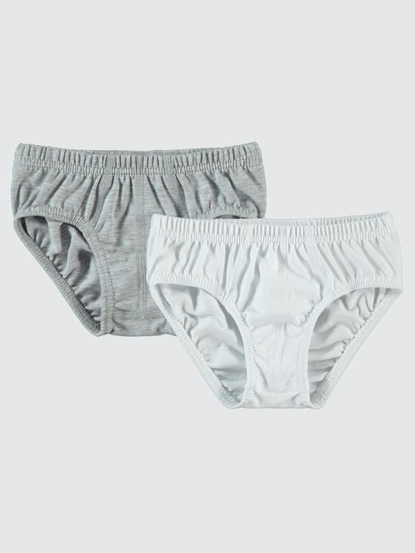 Civil Boys  Basic 2-10 Yaş 2'li Külot Set - Gri