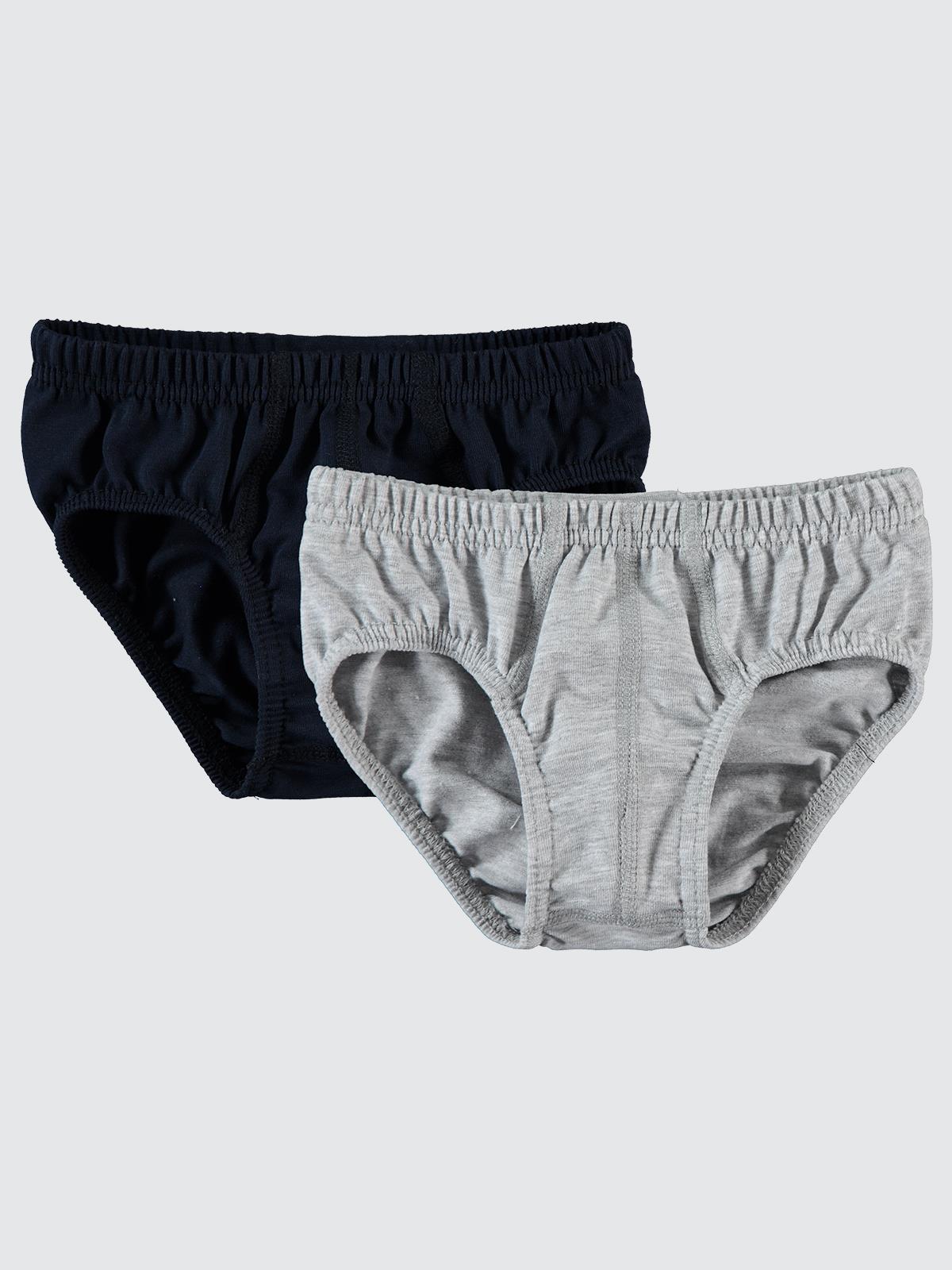 Civil Boys Basic 2-10 Yaş 2'li Külot Set - Gri