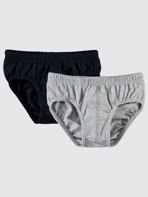 Civil Boys Basic 2-10 Yaş 2'li Külot Set - Gri