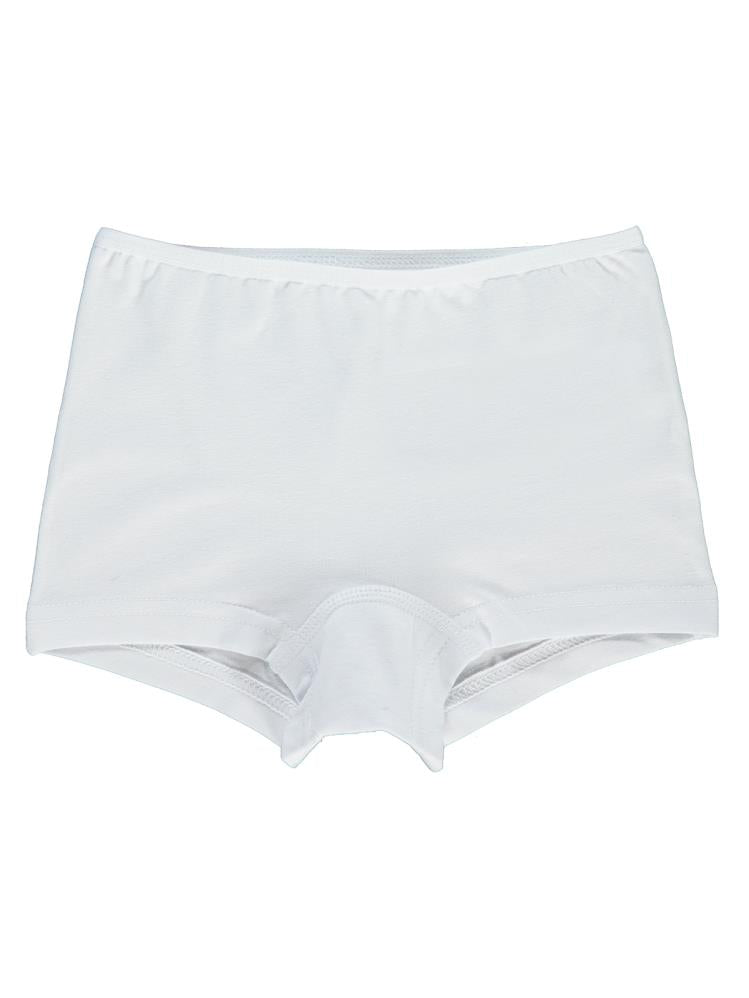 Civil Girls Kız Çocuk 2'li Boxer Set 2-10 Yaş - Beyaz