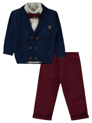 Bebüş Papyonlu 2-5 Yaş Takım - Mavi