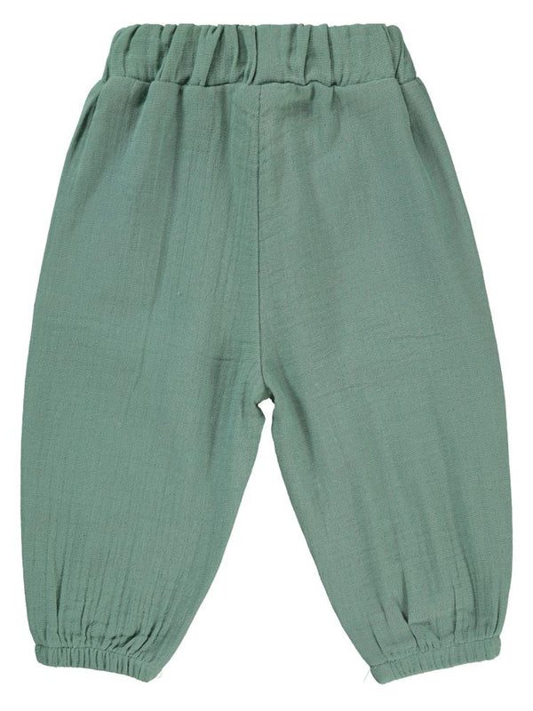Civil Baby Kıvırcık Bel Bağcıklı 6-18 Ay Pantolon - Yeşil