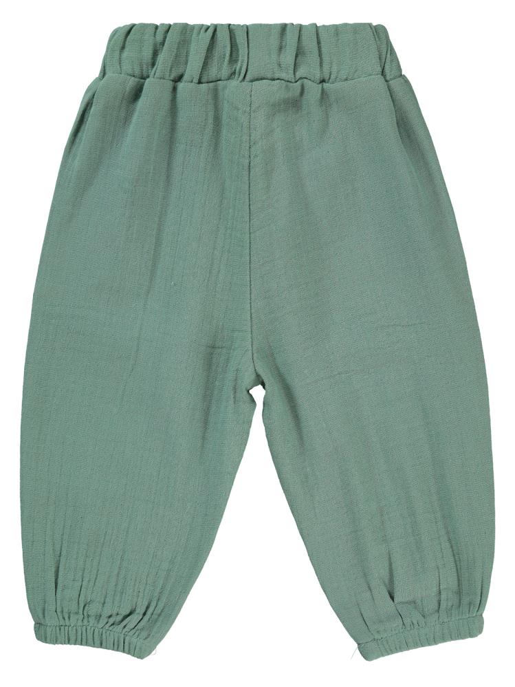 Civil Baby Kıvırcık Bel Bağcıklı 6-18 Ay Pantolon - Yeşil