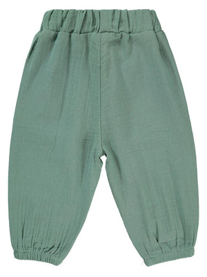 Civil Baby Kıvırcık Bel Bağcıklı 6-18 Ay Pantolon - Yeşil