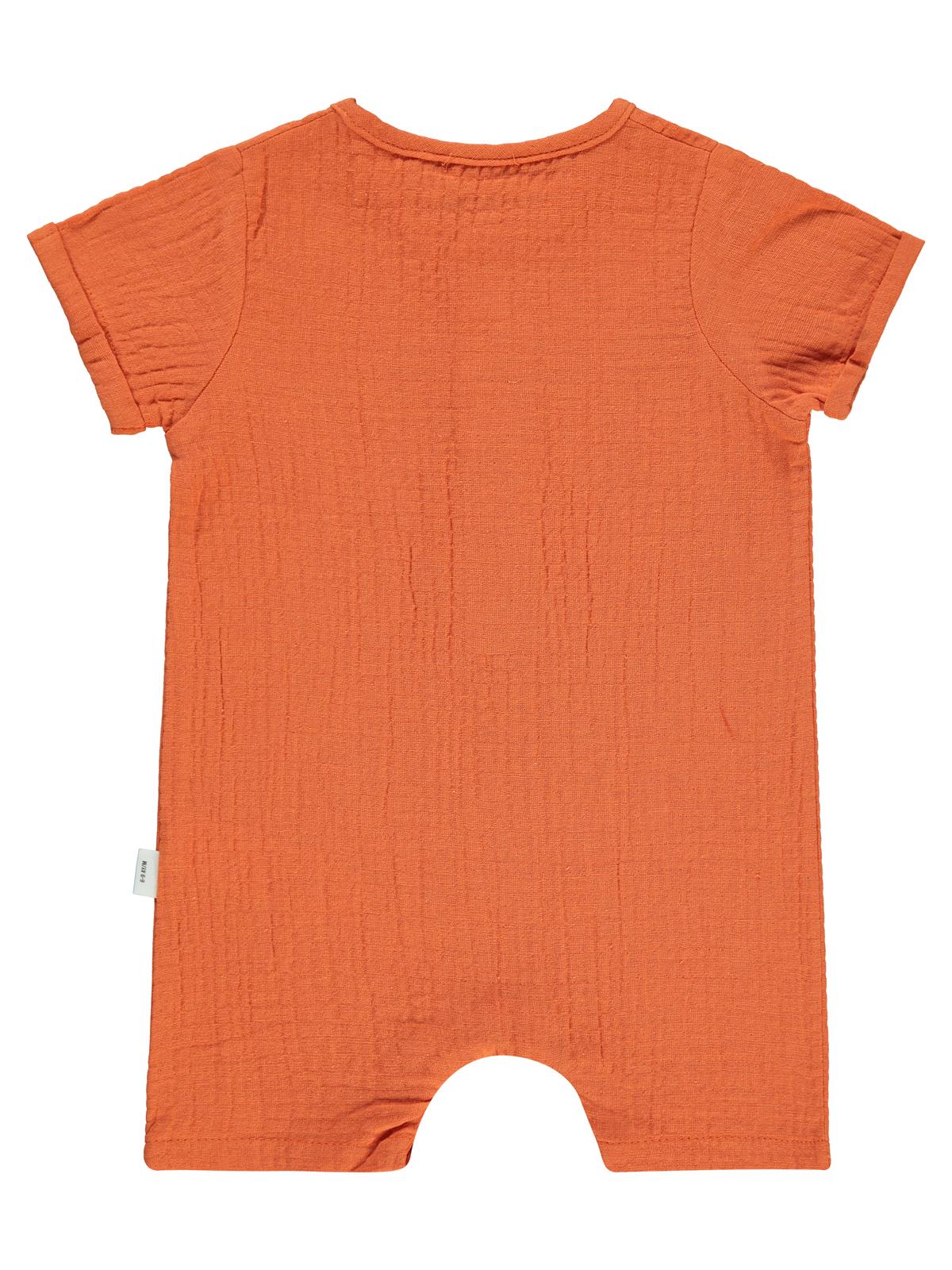 Civil Baby Kıvırcık Önü Patlı Alttan Çıtçıtlı 6-18 Ay Tulum - Turuncu