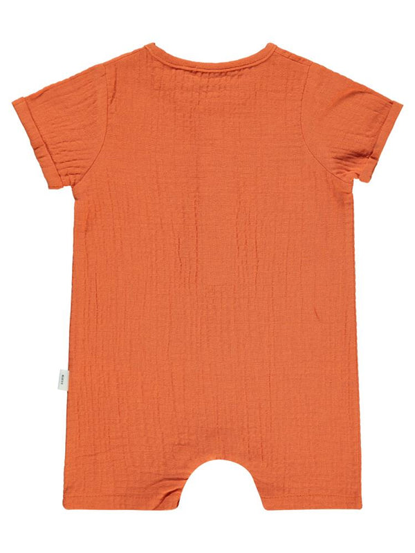 Civil Baby Kıvırcık Önü Patlı Alttan Çıtçıtlı 6-18 Ay Tulum - Turuncu