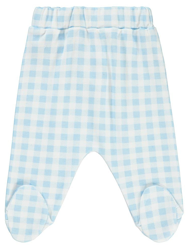 Civil Baby Ekoseli Empirme 1-6 Ay Tek Alt Bebe - Mavi