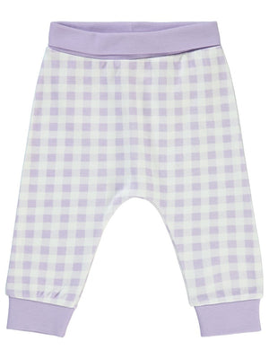 Civil Baby Ekoseli Empirme 6-18 Ay Tek Alt Bebe - Lila