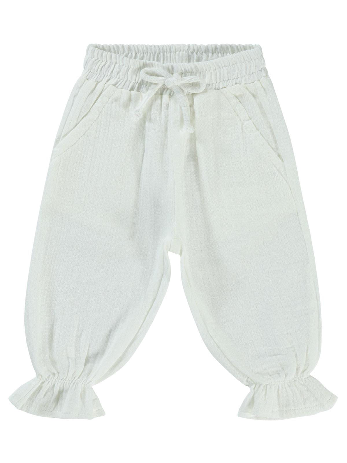 Civil Baby Müslin Basic 6-18 Ay Pantolon - Ekru