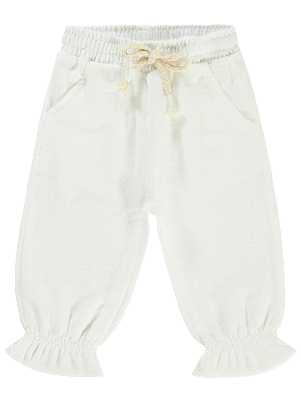 Civil Baby Müslin Basic 6-18 Ay Pantolon - Ekru