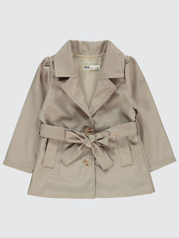 Civil Girls Kız Çocuk Trençkot 2-5 Yaş - Bej