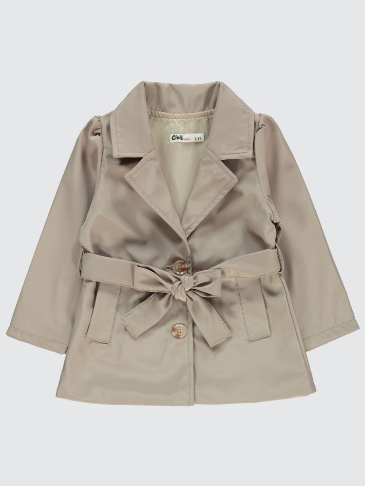 Civil Girls Kız Çocuk Trençkot 2-5 Yaş - Bej